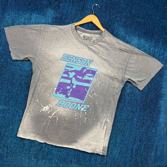 Benson Boone Rollerblading Vintage Splatter Dye Pop Tee L - Picture 3 of 4